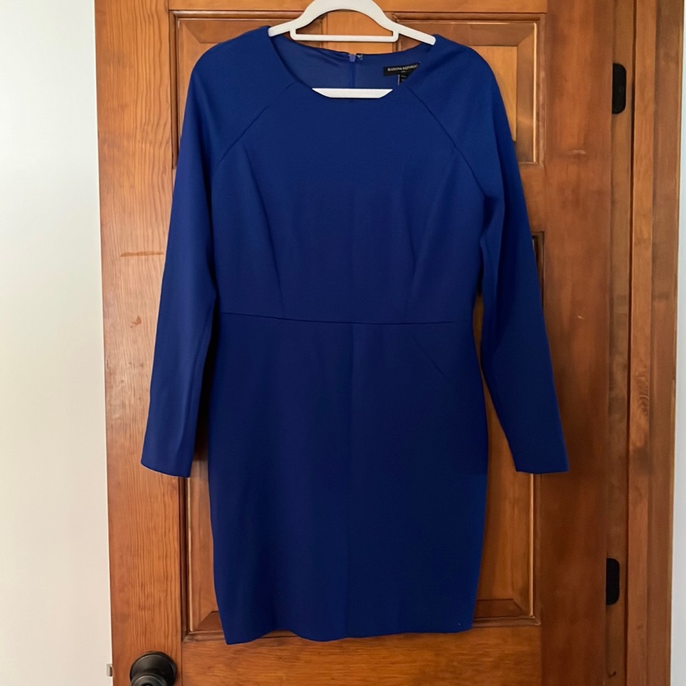 NWT Royal blue banana republic long sleeve fitted dress